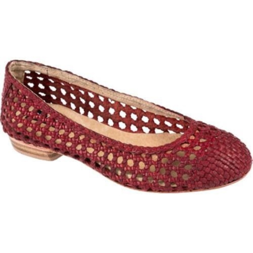 Adam Tucker haddie woven leather flats